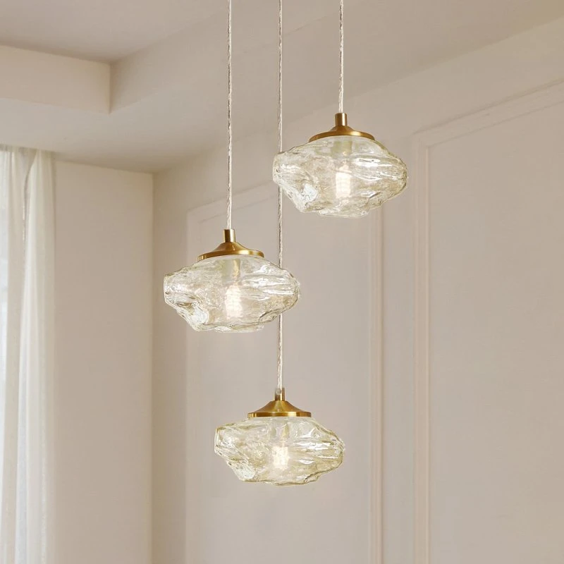 Lindby Piatra Cluster Hanglamp Cognac/Messing - 25 cm