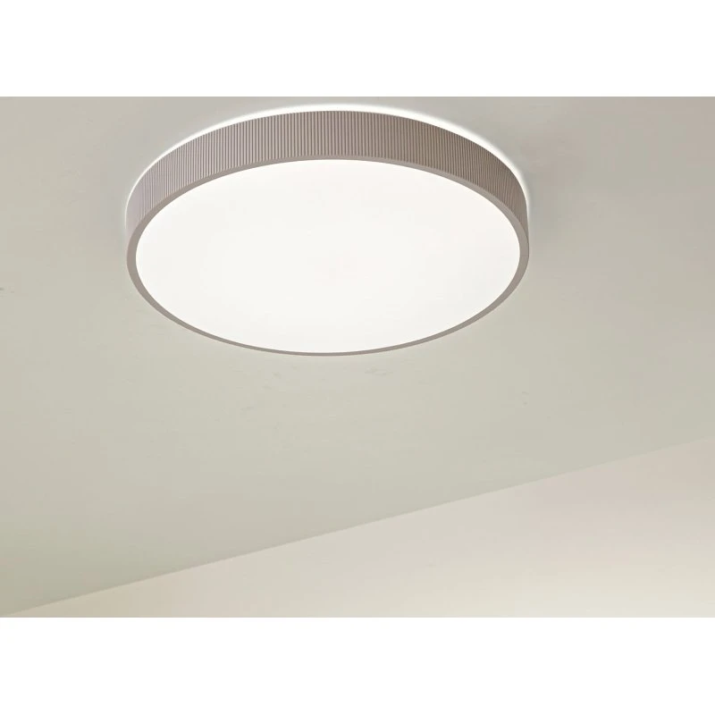 Lindby LED plafondlamp Zylo, taupe, Ø 49 cm, CCT dimbaar