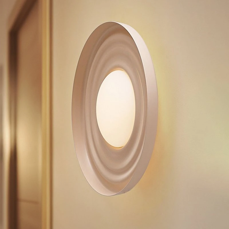 Lindby Waves LED wandlamp - Beige - Ø 43 cm - Metaal