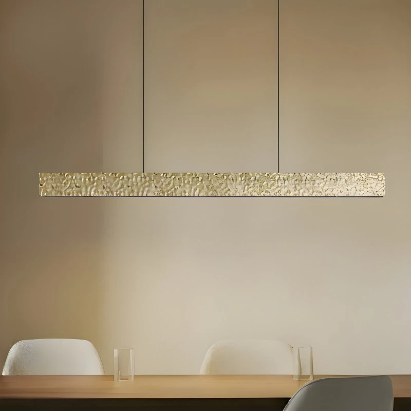 Lucande Nivara LED hanglamp - Goud/Zwart - 117 cm