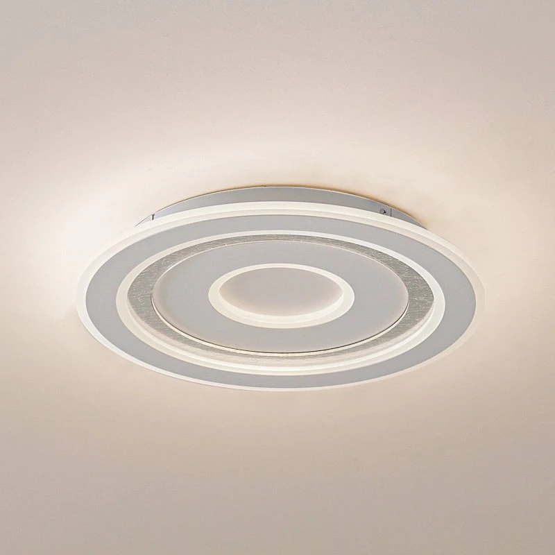 Lindby LED plafondlamp Lorvik, Ø 40 cm, wit, dimbaar, CCT