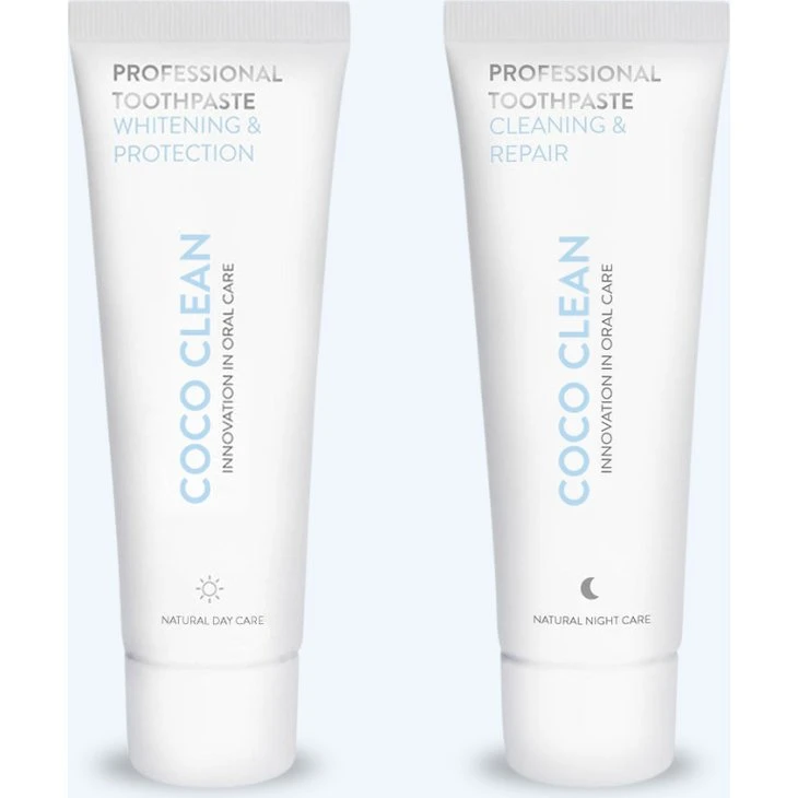 Coco Clean Day and Night Toothpaste Duo 2x75ml