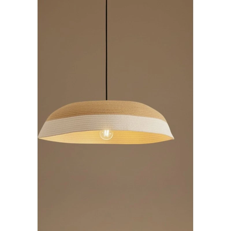 Lindby Caliva Hanglamp - Beige/Wit - Ø 60 cm
