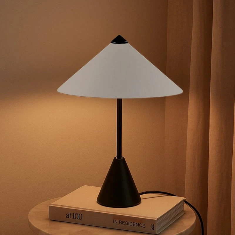 Lindby Tafellamp Norvik - Zwart/Grijs - Metaal - 35 cm