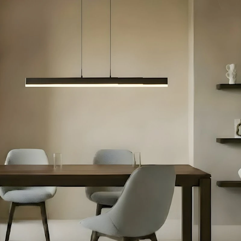 Lucande Torven LED hanglamp, zwart, uitschuifbaar, CCT