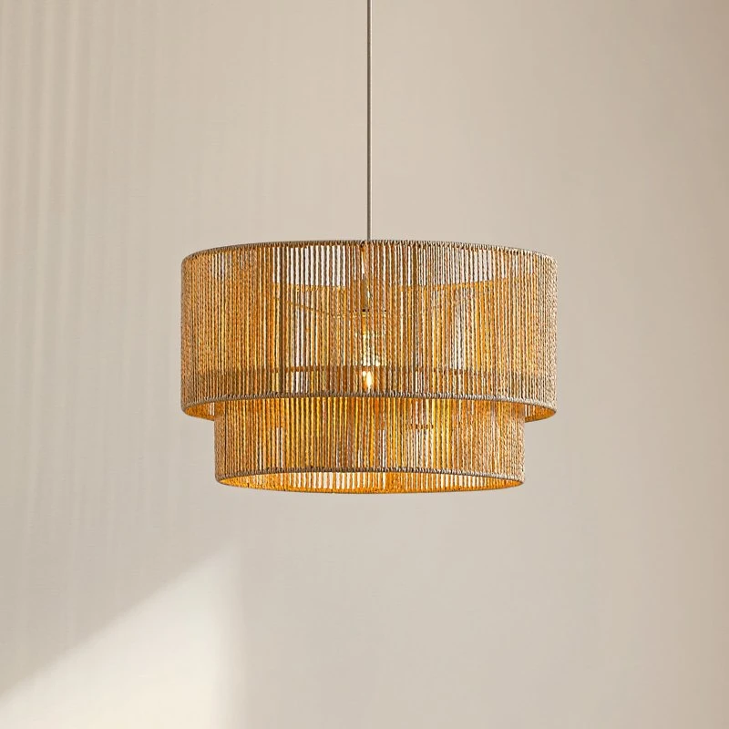 Lindby Anuva Hanglamp - Beige Papier - Ø 45 cm