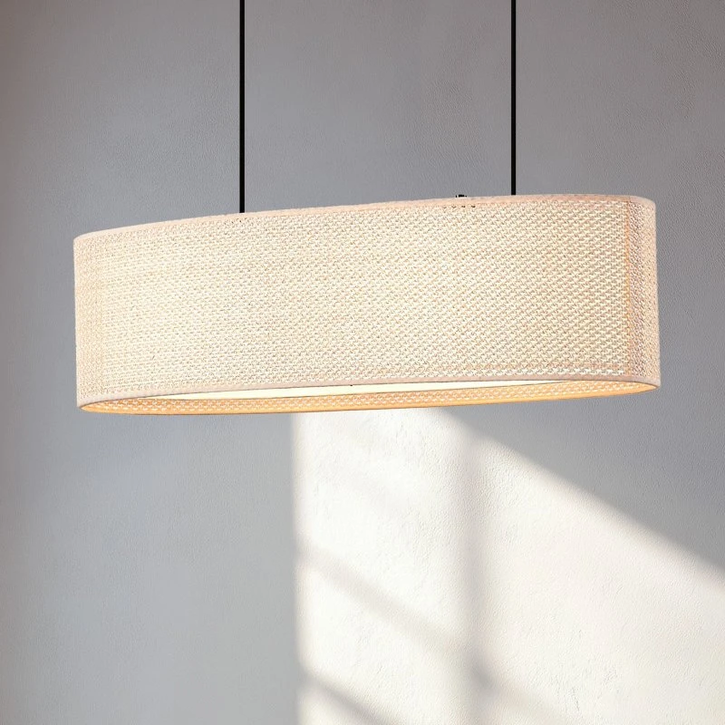 Lindby Hanglamp Soula, Beige, 78 cm, Kunststof