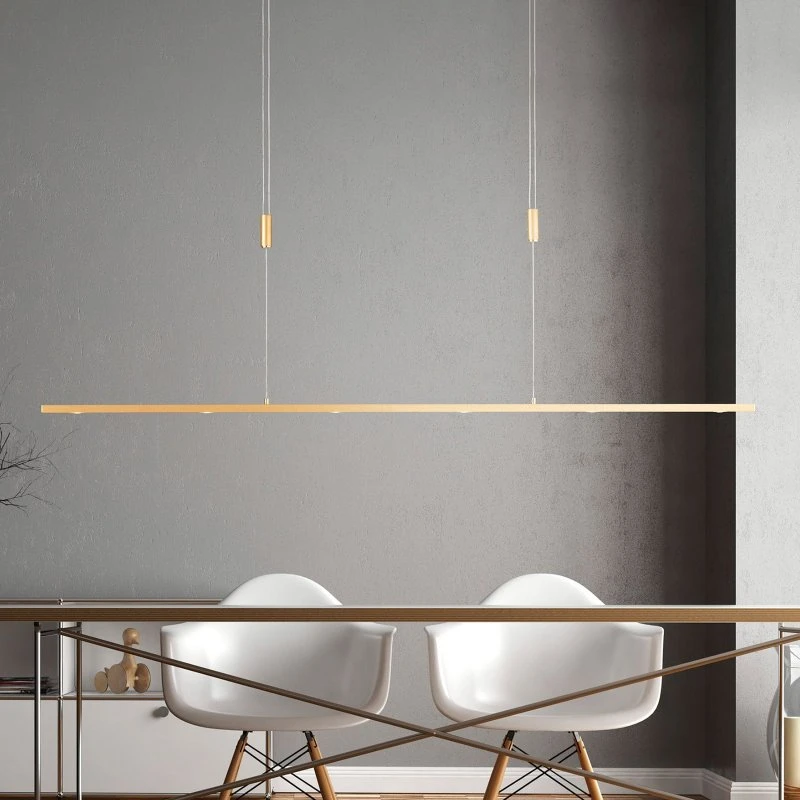 Quitani LED hanglamp Tolu - Messing - 139 cm