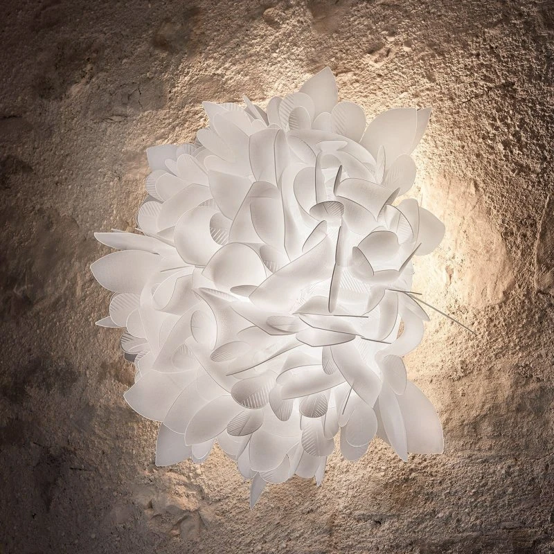 Slamp Veli Foliage Medium wandlamp, wit, Ø 54 cm