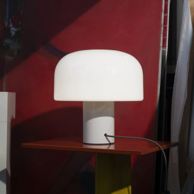 Flos Bellhop Glass T Tafellamp - Wit/Opaal - Dimbaar