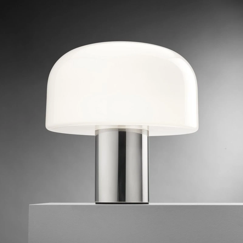 Flos Bellhop Glass T Tafellamp - Chroom/Zilver