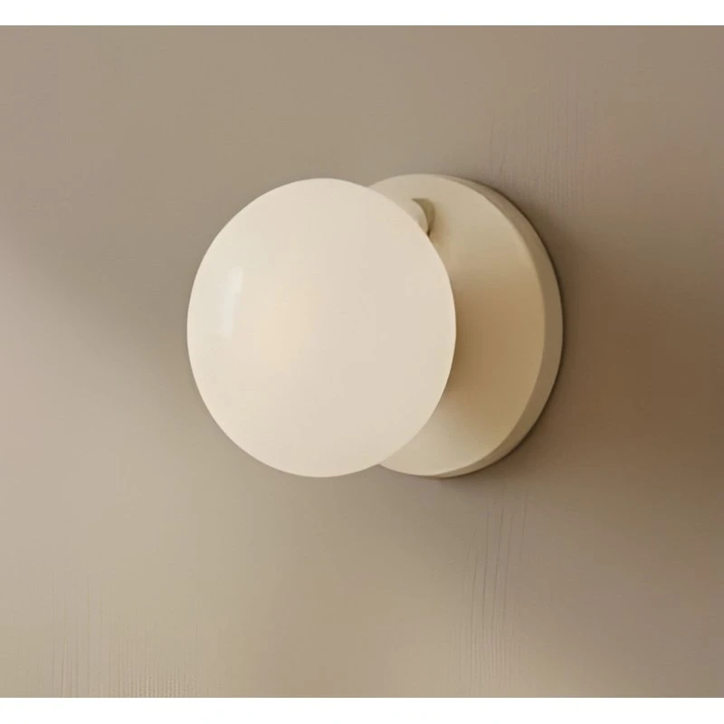 ALDEX Wandlamp Flo, Beige, Ø 19 cm, Glas
