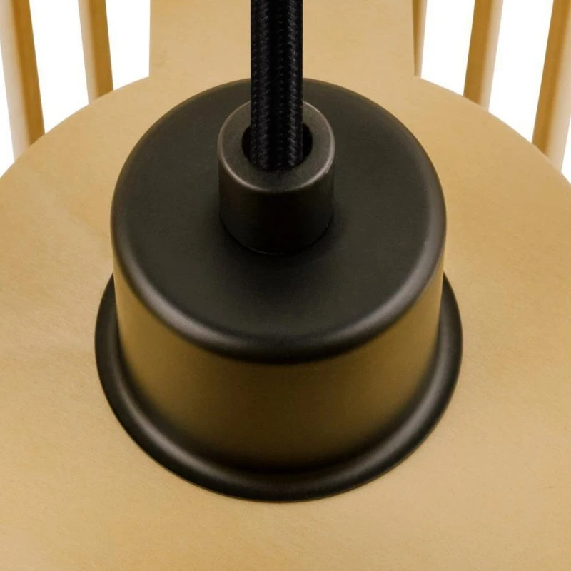 SLV Hanglamp Wud PD Cilinder - Hout & Metaal - Ø 25 cm