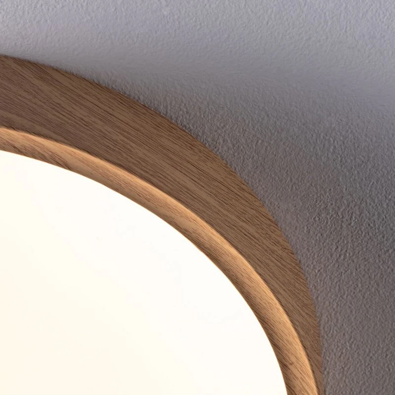 Paulmann Tega LED Plafondlamp IP44 - Wit/Hout