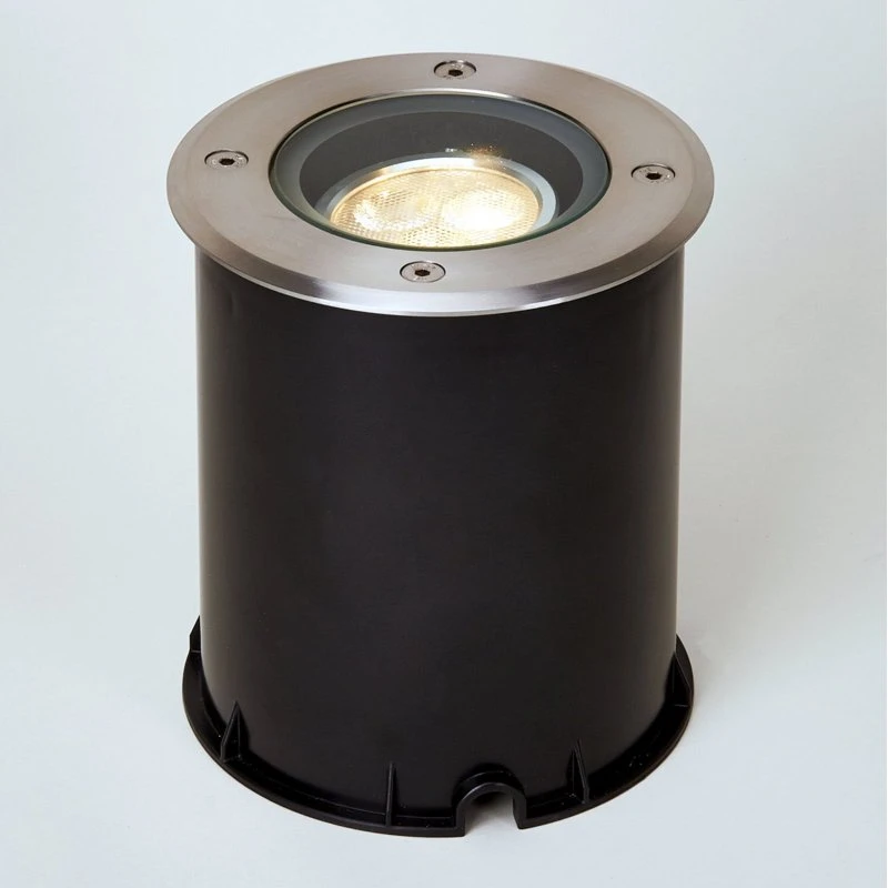 Lucande Jos LED Grondspot - Rond, Draaibaar, IP67, RVS