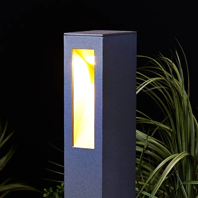 Lucande Jenke LED Tuinpadverlichting - Antraciet - 65 cm