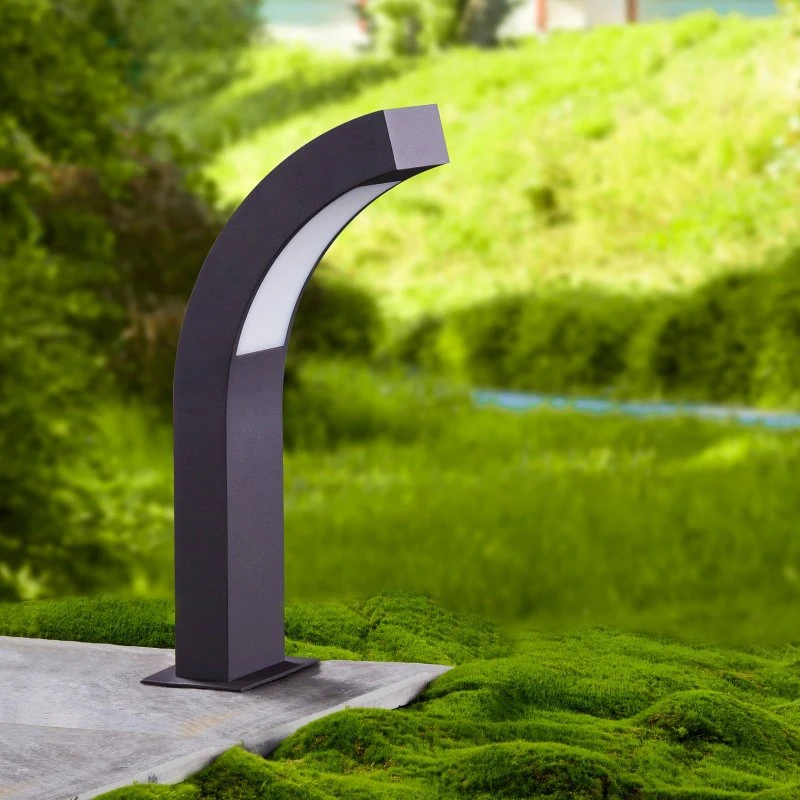 Lucande Lennik LED Sokkellamp - Antraciet - 40 cm