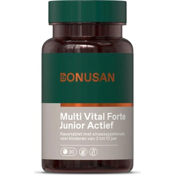 Bonusan Multi Vital Forte Junior Actief 30 Kauwtabletten