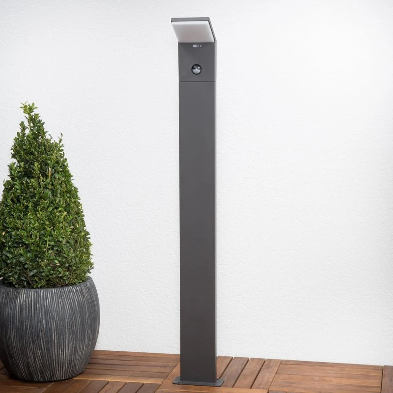 Lucande Nevio LED Tuinpadverlichting met Sensor, 100cm, Antraciet