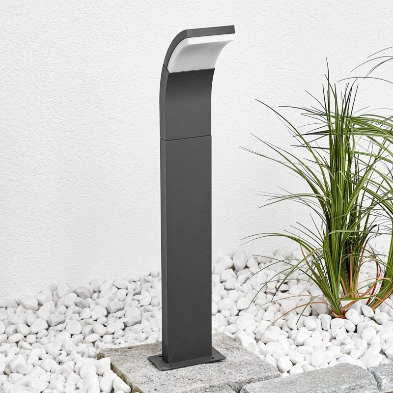 Lucande Timm LED Tuinpadverlichting - 60 cm - Antraciet