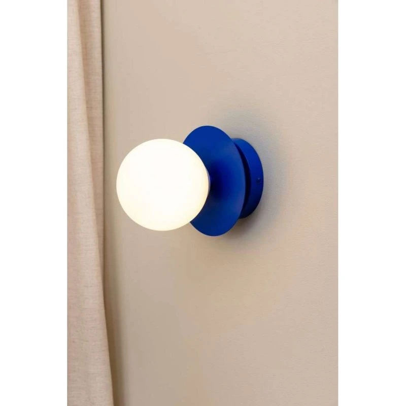 Globen Lighting Art Deco Wand- en Plafondlamp, Blauw/Wit, IP44