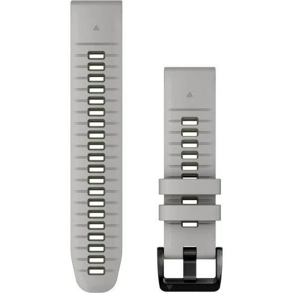 QuickFit® Siliconen bandje Garmin - 22 mm - Fog Gray / Moss