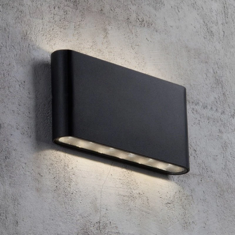 Nordlux LED Buitenwandlamp Kinver - Zwart - Modern