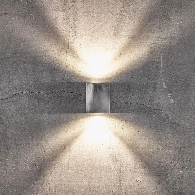 Nordlux Canto Kubi 2 Wandlamp - Zink - Up & Down - Vierkant