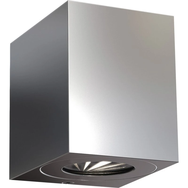 Nordlux Canto RVS Up & Down Wandlamp - Vierkant