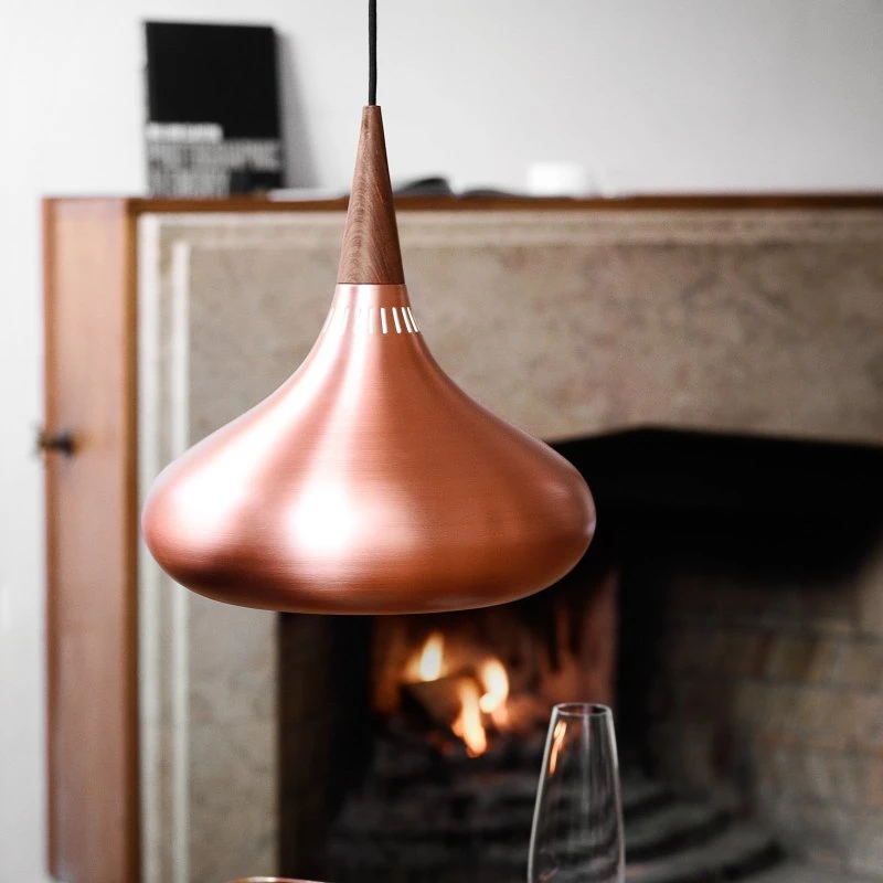 Fritz Hansen Orient P1 hanglamp koper/roze Ø 22,5 cm