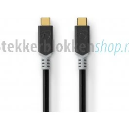 Nedis USB-C kabel 1m 20 Gbps 4K@60Hz verguld