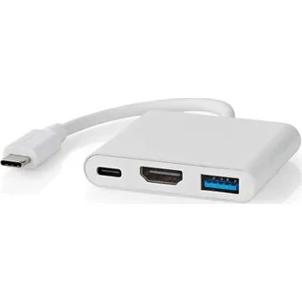 Nedis USB-C Docking Station Wit (0,1 m) met HDMI en USB-A