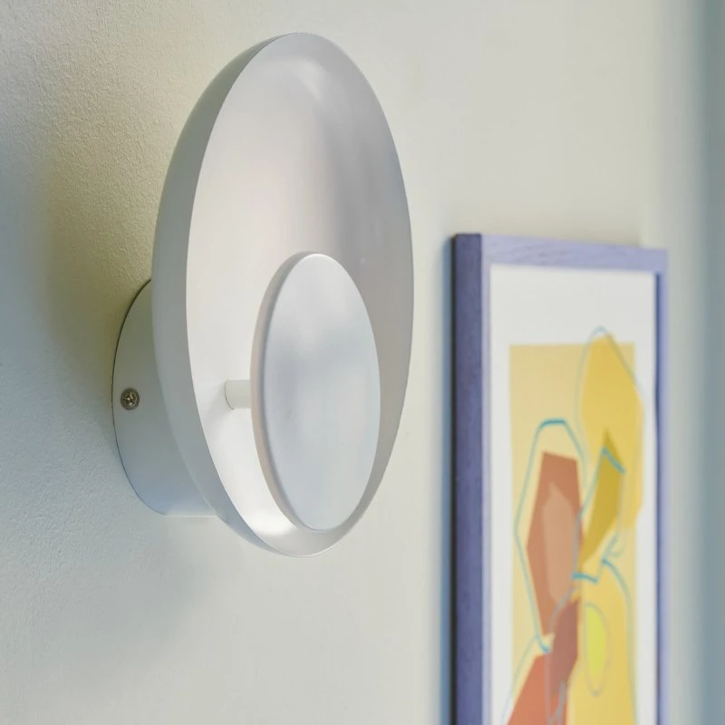 Nordlux LED wandlamp Marsi - Wit - Rond