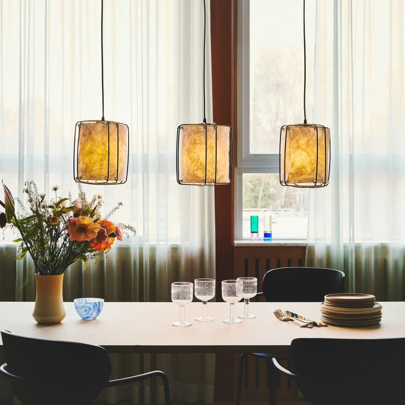 Nordlux Hanglamp Cardine - Wit Papier & Metaal - 3-lamps