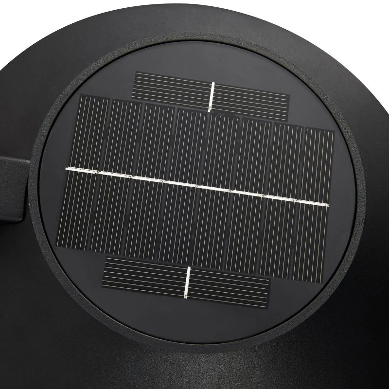 Nordlux Justina Solar Buitenwandlamp - Zwart - Met Sensor
