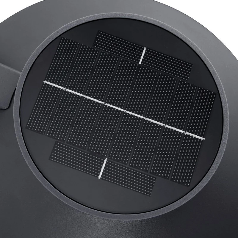 Nordlux Justina Solar Buitenwandlamp - Antraciet - Metaal