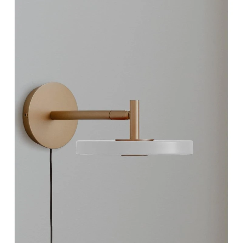 UMAGE Asteria Short LED wandlamp - Wit/Messing