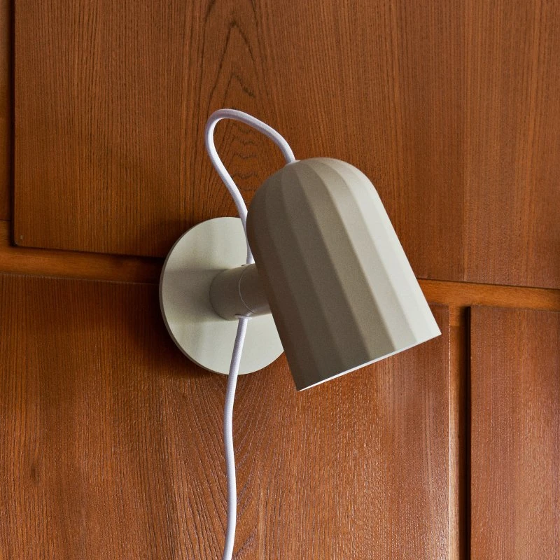HAY Noc Wandlamp Off-White - Aluminium met Kabel