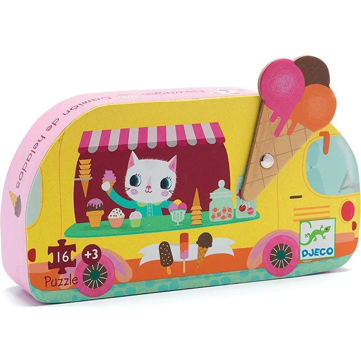 Djeco Puzzel IJscowagen 16 st, 25x25 cm, vanaf 3 jaar