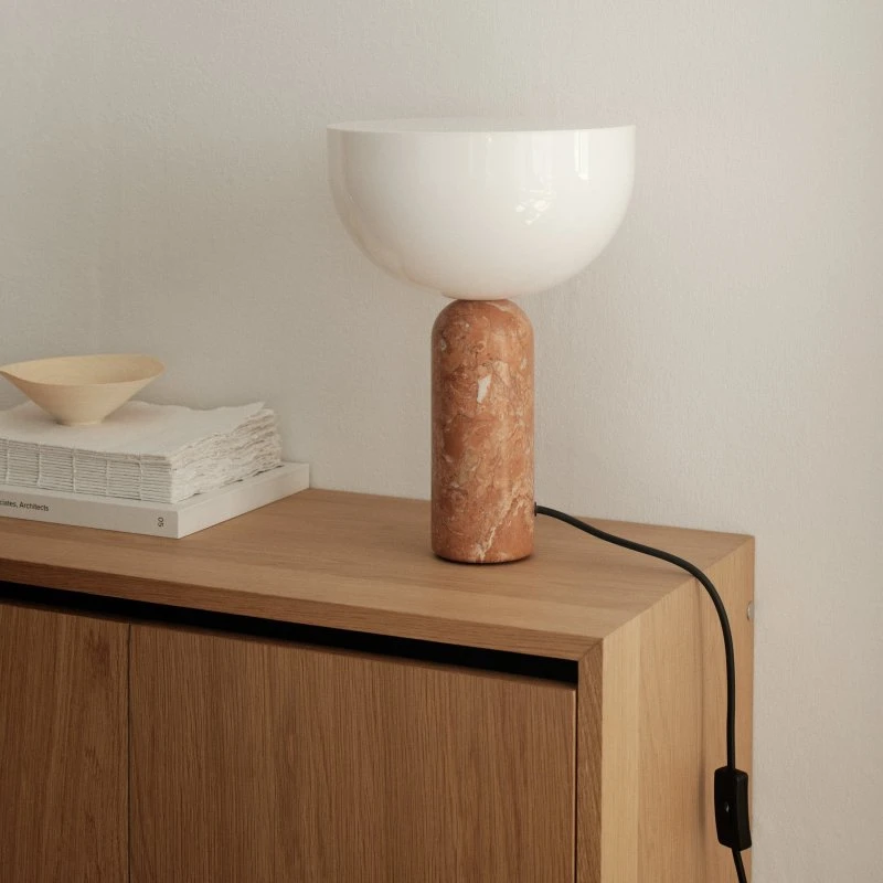 New Works Kizu Small Tafellamp - Breccia Pernice Marmer