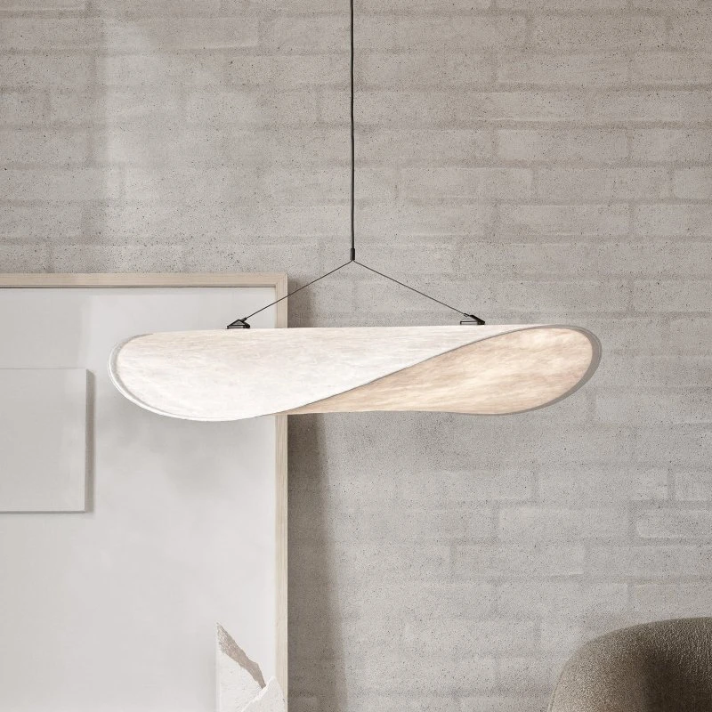 New Works Tense LED hanglamp, Ø 70 cm, wit