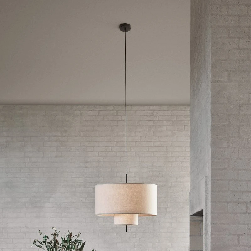 New Works Margin Hanglamp Beige Canvas Ø50 cm