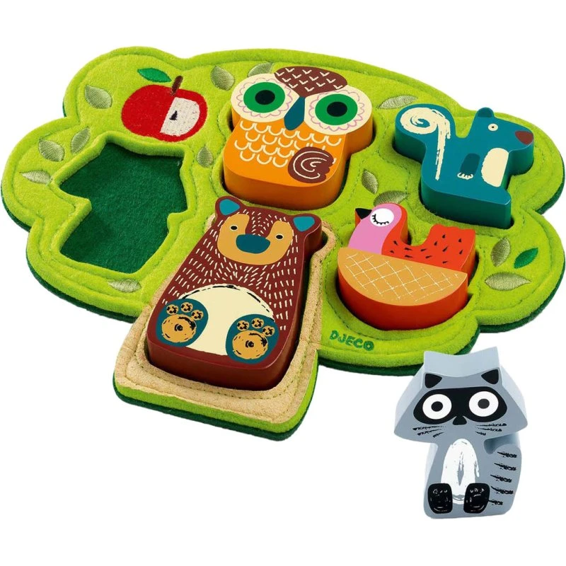 Djeco Osko Boom Best Puzzel 5 Dieren