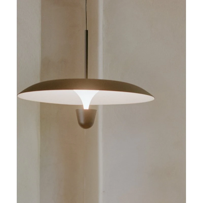 New Works Kantarell LED hanglamp, Ø 55 cm, zwart
