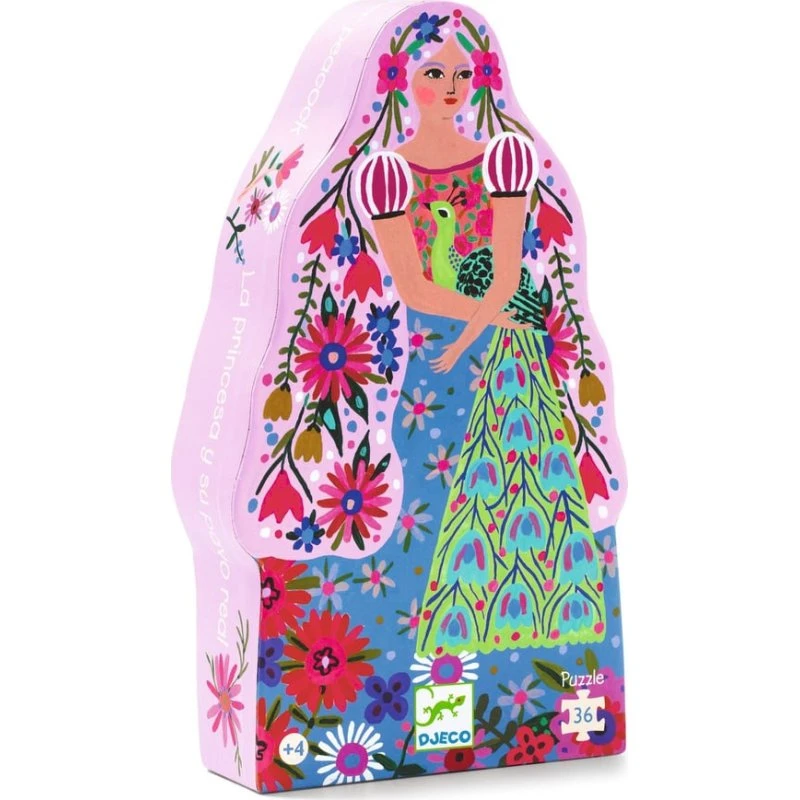 Djeco Puzzel De Prinses en Haar Pauw (36 stukjes)