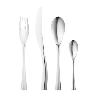 Georg Jensen Cobra Bestekset (Set van 4) in spiegelgepolijst roestvrij staal