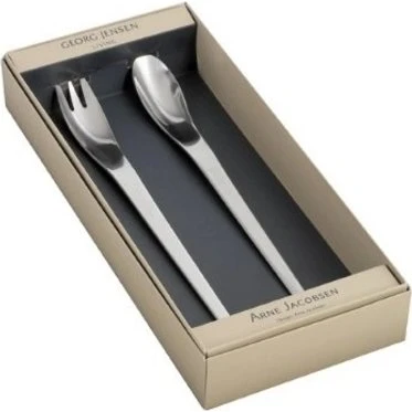 Georg Jensen Arne Jacobsen Saladebestek RVS Mat