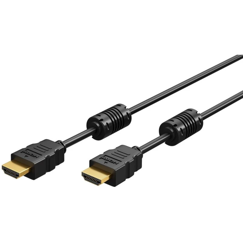 HDMI 4K-kabel 1,5 m met ferrietkernen - zwart