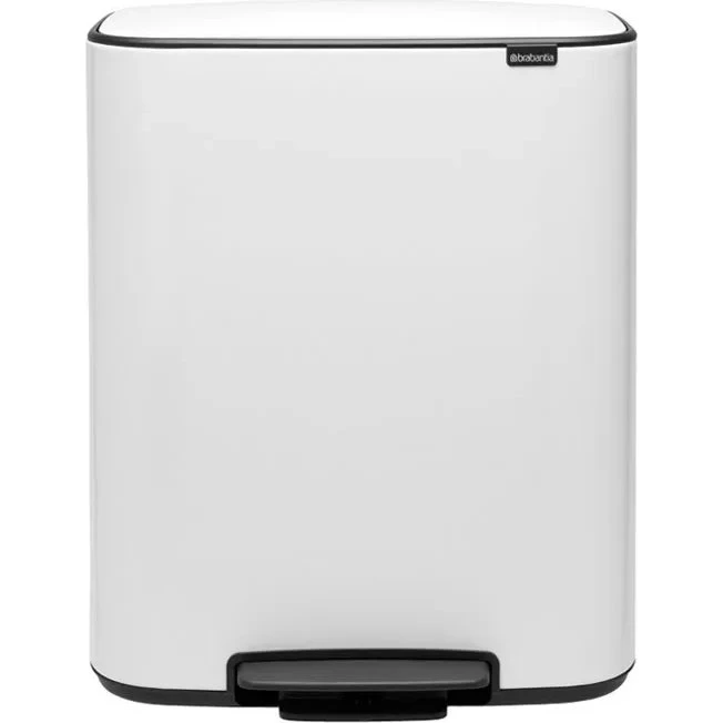 Brabantia Bo pedaalemmer 2x30L - Wit