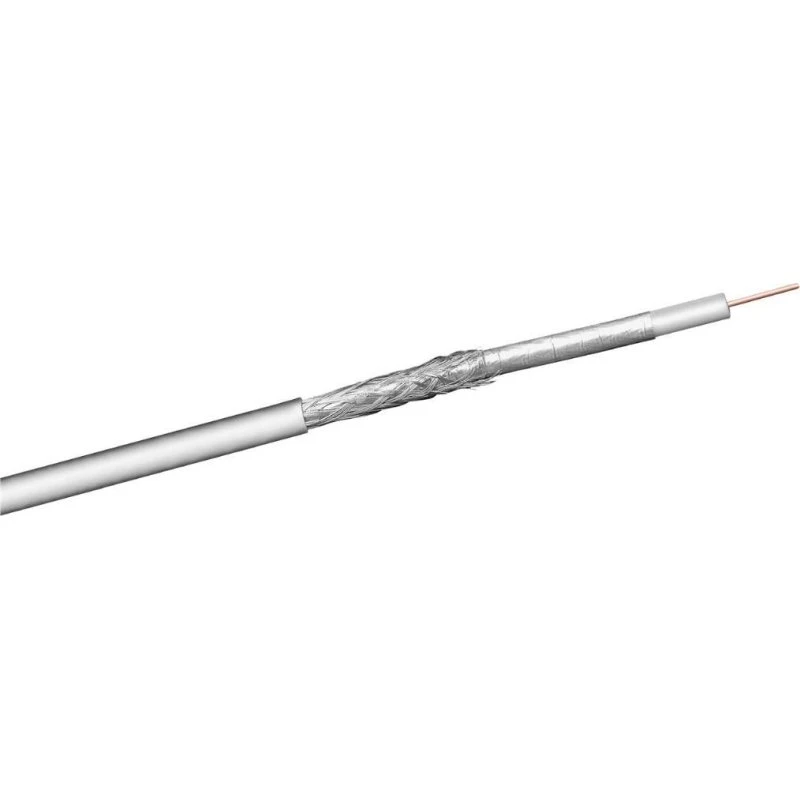 Goobay 100 dB SAT-coaxkabel 100 m wit